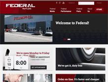 Tablet Screenshot of federalmufflers.ca